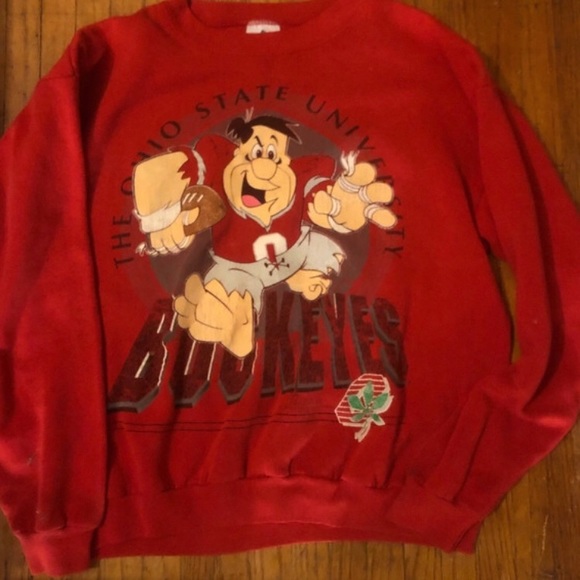 Nice cropped fitting Flintstones Ohio State Football Crewneck (1994) - Picture 5 of 5